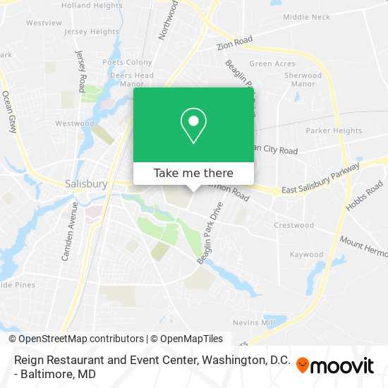 Reign Restaurant and Event Center map