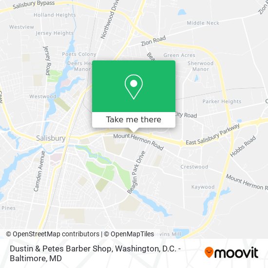 Dustin & Petes Barber Shop map