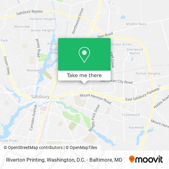 Riverton Printing map