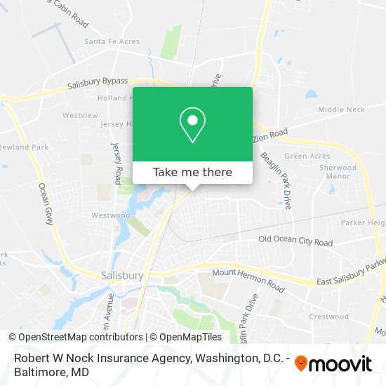 Mapa de Robert W Nock Insurance Agency