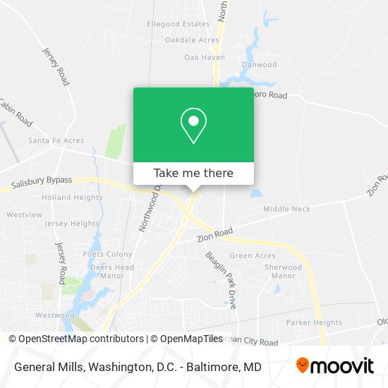 Mapa de General Mills