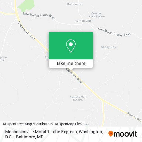Mapa de Mechanicsville Mobil 1 Lube Express