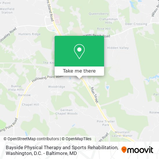 Mapa de Bayside Physical Therapy and Sports Rehabilitation