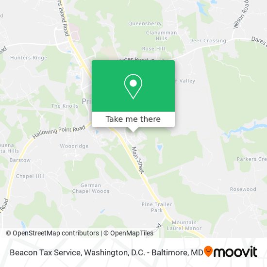 Mapa de Beacon Tax Service