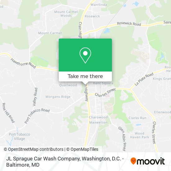 JL Sprague Car Wash Company map