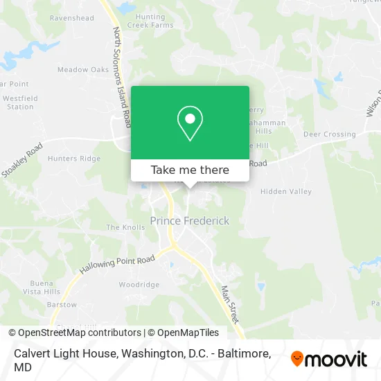 Calvert Light House map