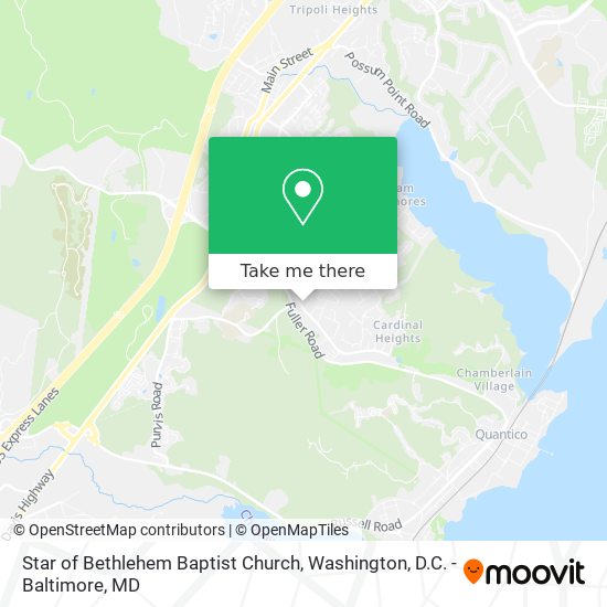 Star of Bethlehem Baptist Church map