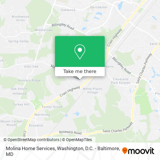 Molina Home Services map