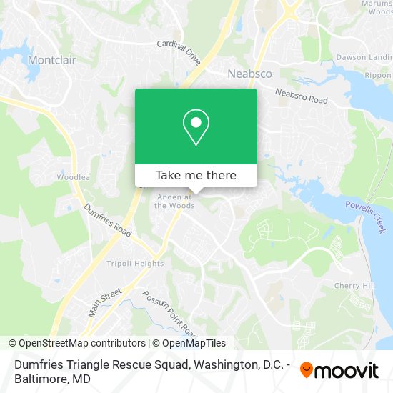 Dumfries Triangle Rescue Squad map