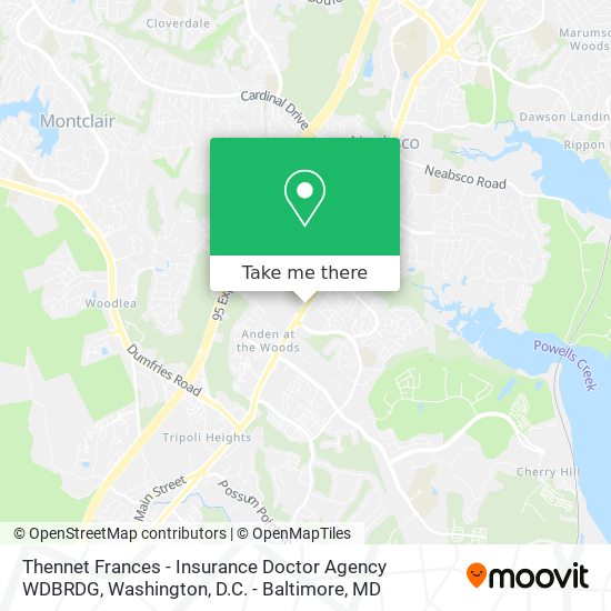 Mapa de Thennet Frances - Insurance Doctor Agency WDBRDG