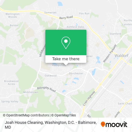 Joah House Cleaning map