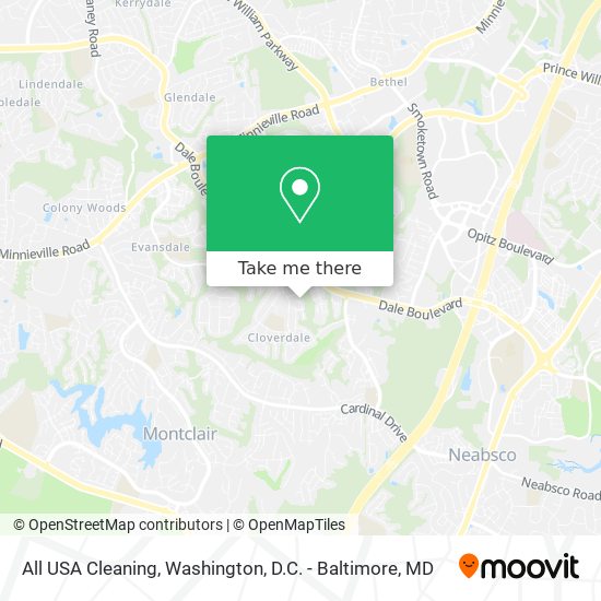 Mapa de All USA Cleaning