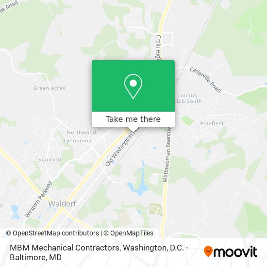 MBM Mechanical Contractors map