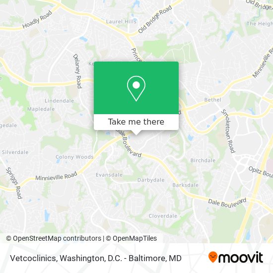 Vetcoclinics map