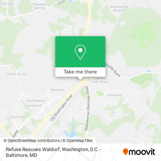 Refuse Rescues Waldorf map