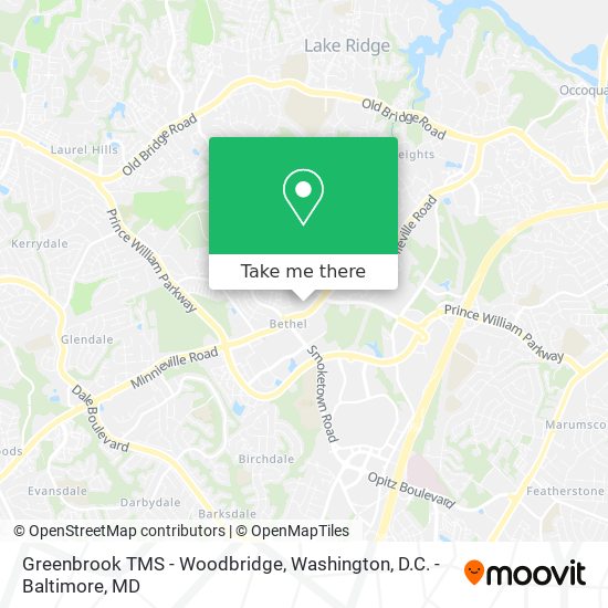 Greenbrook TMS - Woodbridge map