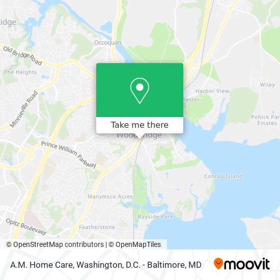 A.M. Home Care map