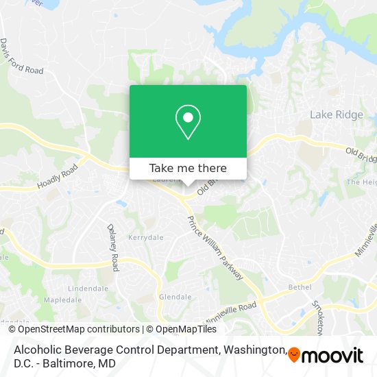 Mapa de Alcoholic Beverage Control Department