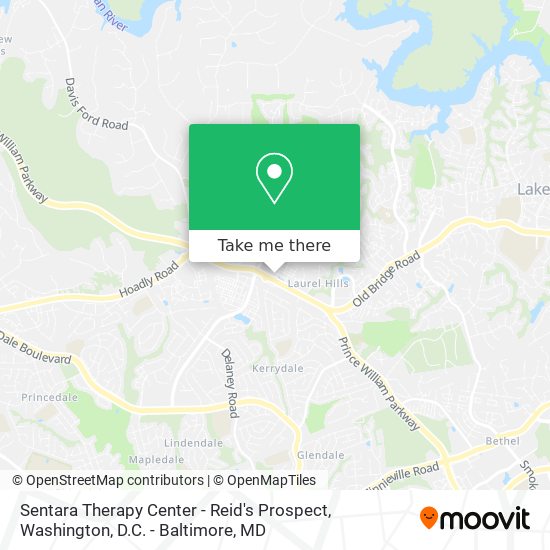 Sentara Therapy Center - Reid's Prospect map