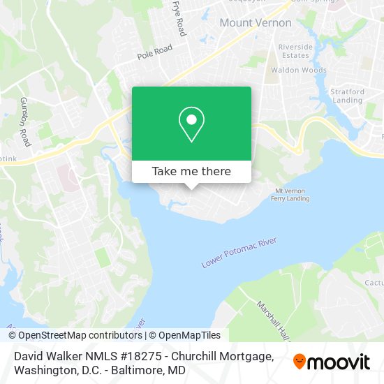 Mapa de David Walker NMLS #18275 - Churchill Mortgage