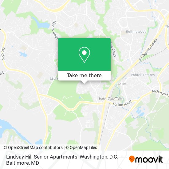 Mapa de Lindsay Hill Senior Apartments