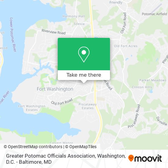 Mapa de Greater Potomac Officials Association