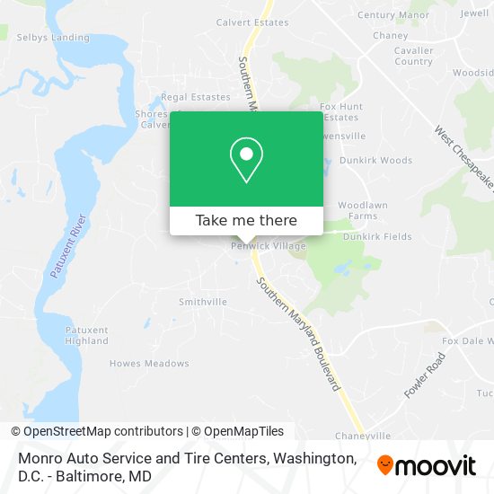 Mapa de Monro Auto Service and Tire Centers