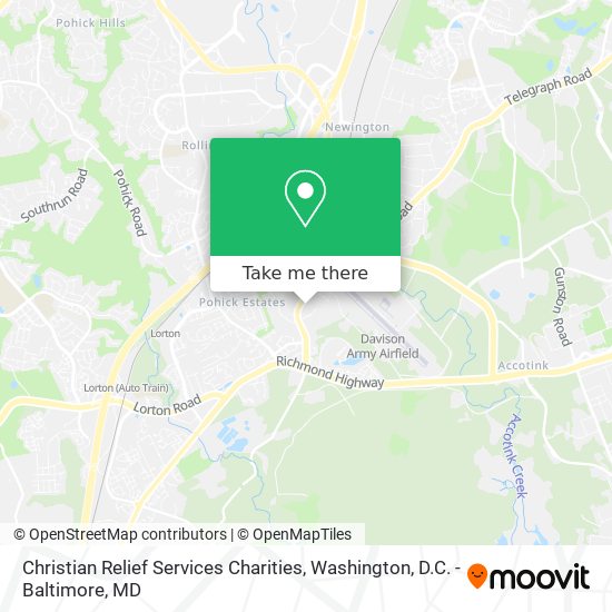 Christian Relief Services Charities map