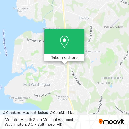 Mapa de Medstar Health Shah Medical Associates