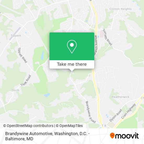 Brandywine Automotive map