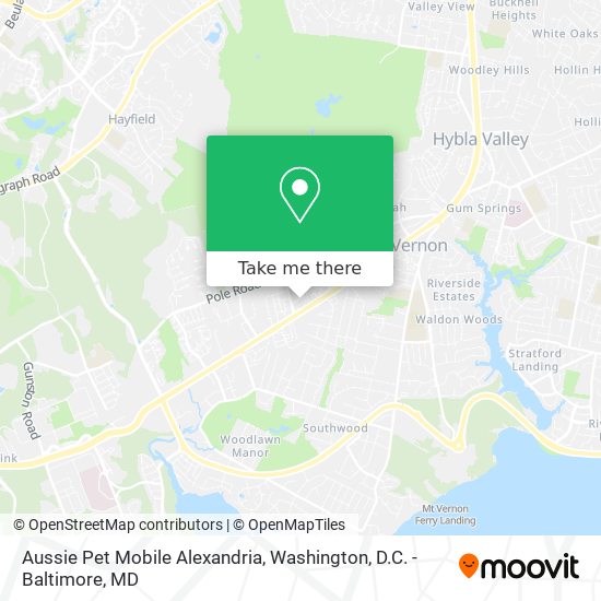 Aussie Pet Mobile Alexandria map