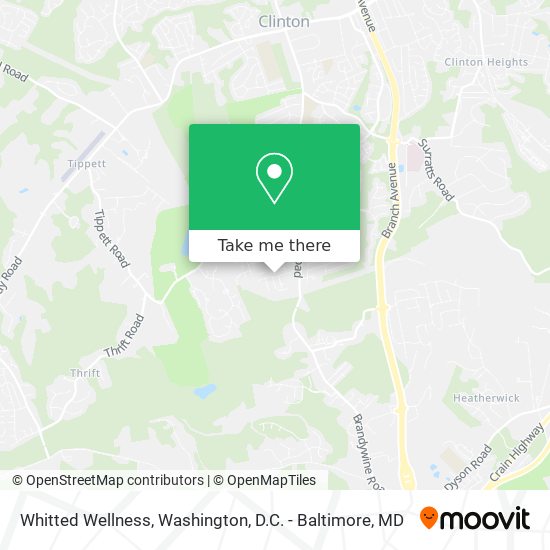 Whitted Wellness map