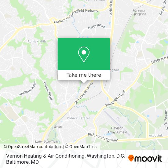 Mapa de Vernon Heating & Air Conditioning