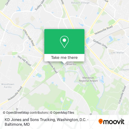 Mapa de KD Jones and Sons Trucking