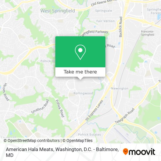 American Hala Meats map