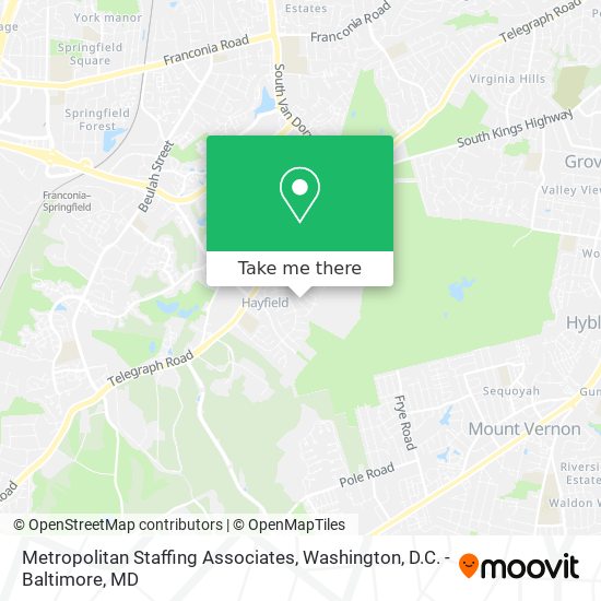 Mapa de Metropolitan Staffing Associates