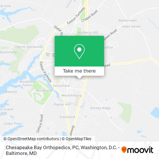 Chesapeake Bay Orthopedics, PC map