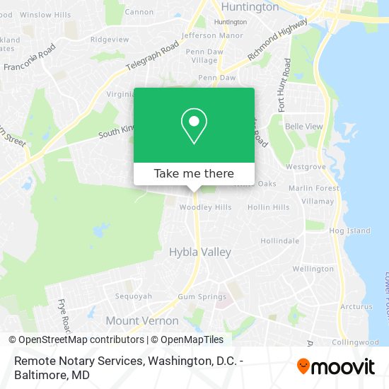 Mapa de Remote Notary Services