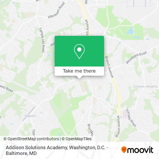 Mapa de Addison Solutions Academy