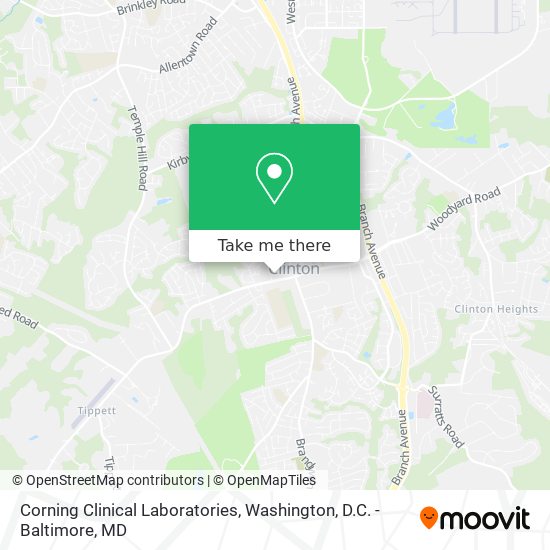 Corning Clinical Laboratories map