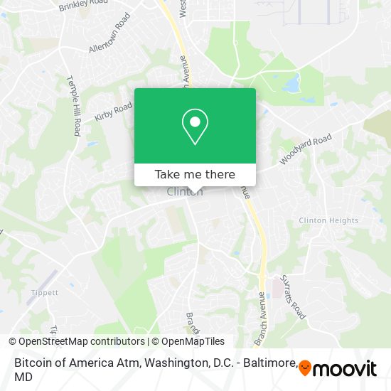 Mapa de Bitcoin of America Atm