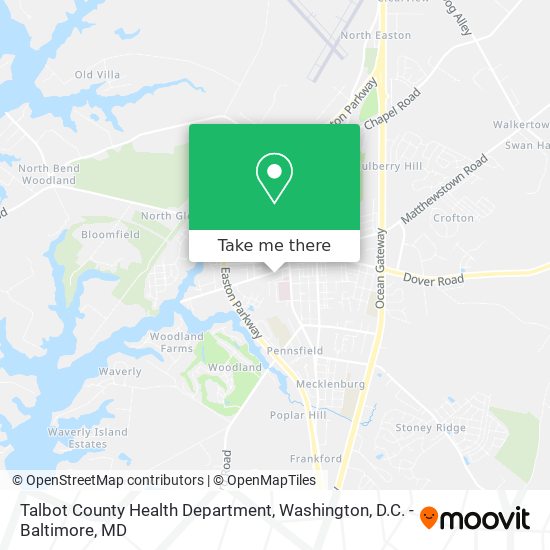 Mapa de Talbot County Health Department