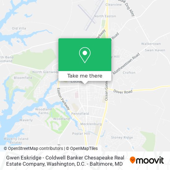 Mapa de Gwen Eskridge - Coldwell Banker Chesapeake Real Estate Company