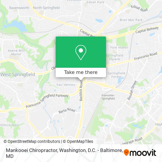 Mankooei Chiropractor map