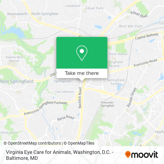 Mapa de Virginia Eye Care for Animals