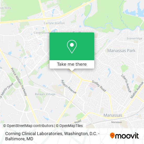 Mapa de Corning Clinical Laboratories