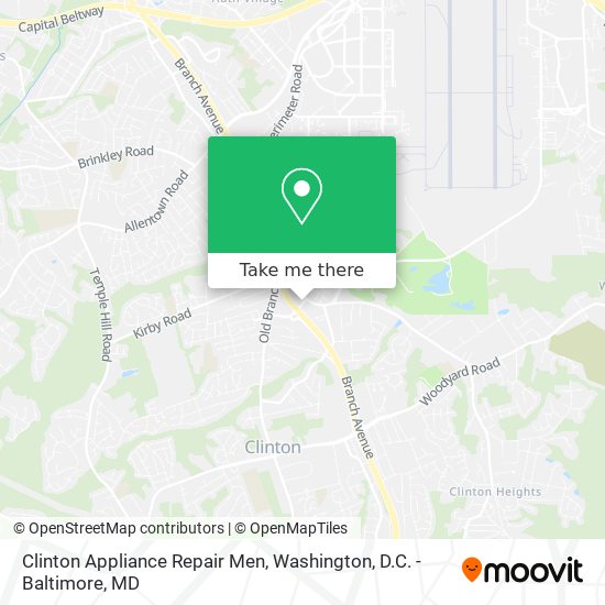 Mapa de Clinton Appliance Repair Men