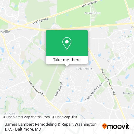 Mapa de James Lambert Remodeling & Repair