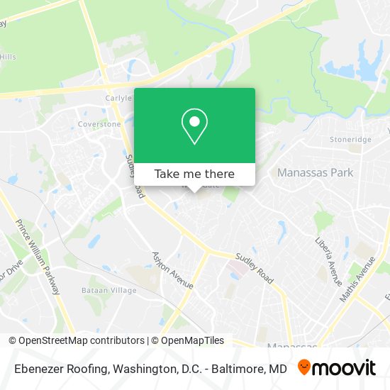 Ebenezer Roofing map