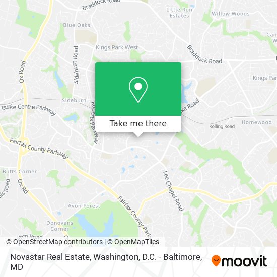 Novastar Real Estate map